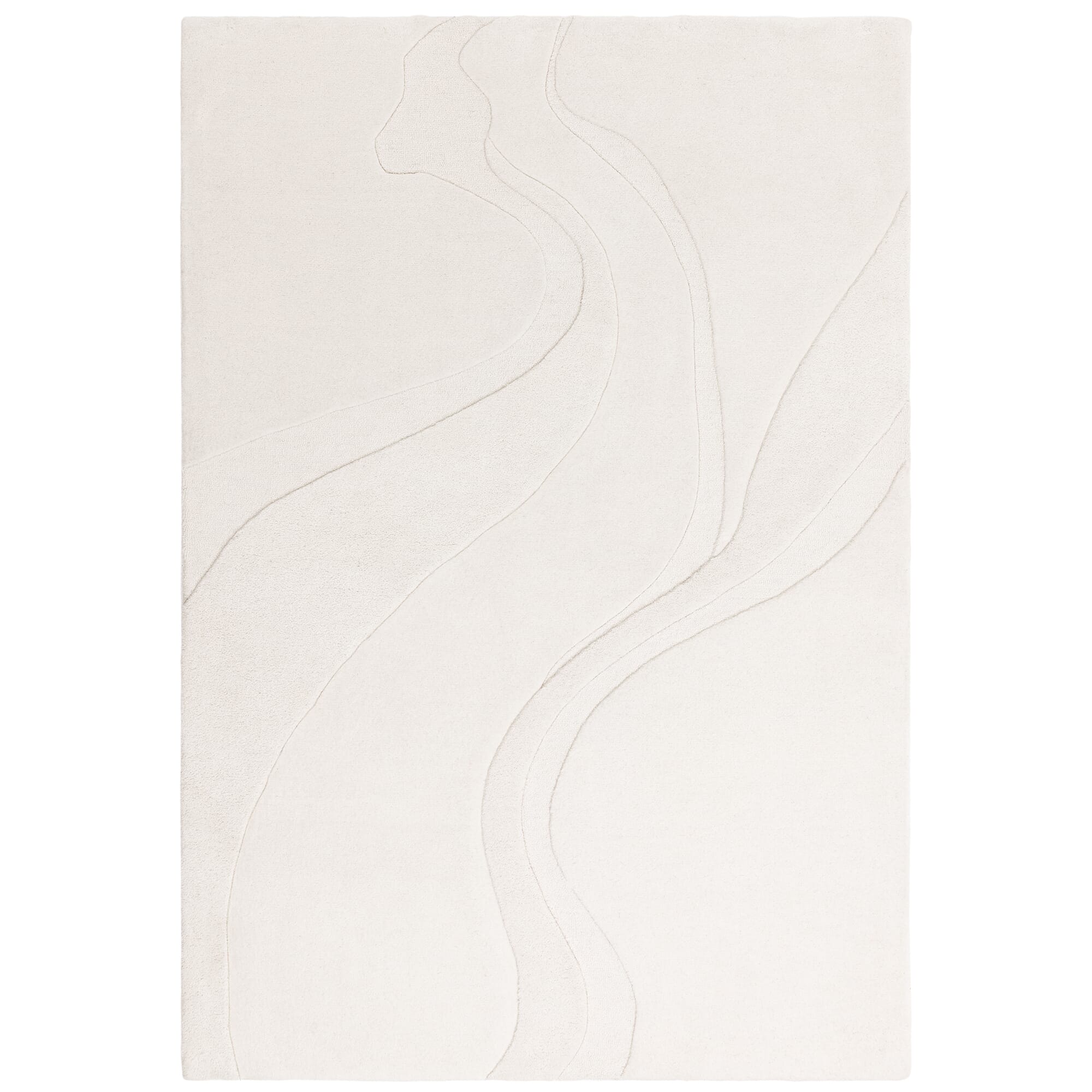 Olsen Glide wool rug in neutral tones on a plain background