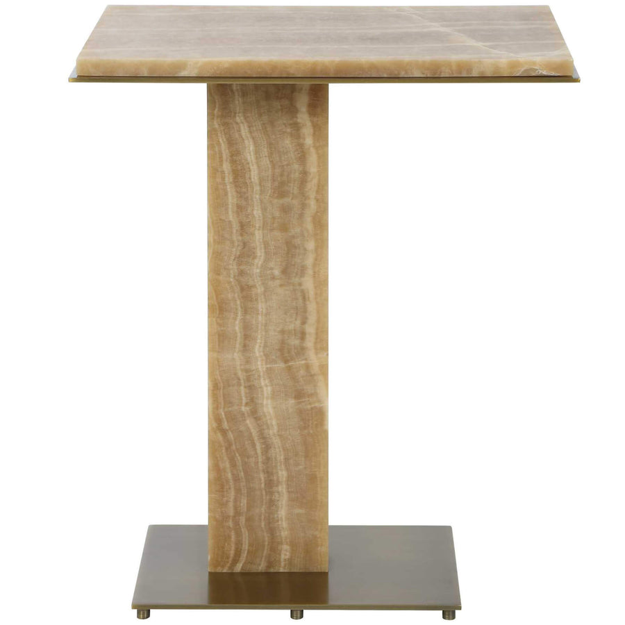 Overhang Accent Table – Latte Onyx