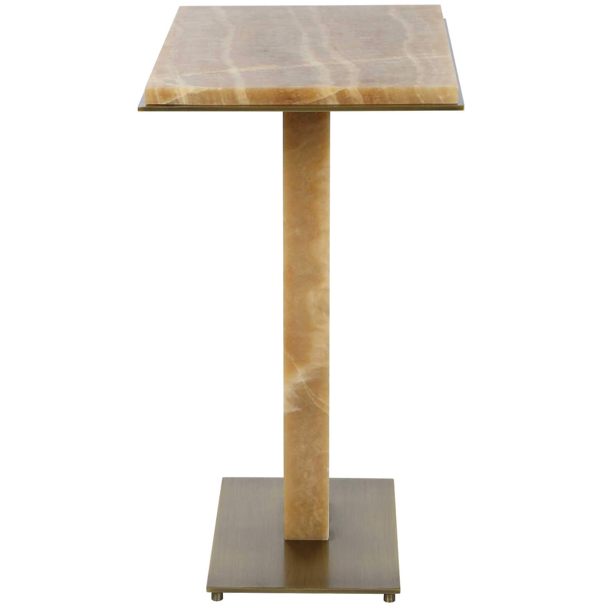 Overhang Accent Table – Latte Onyx