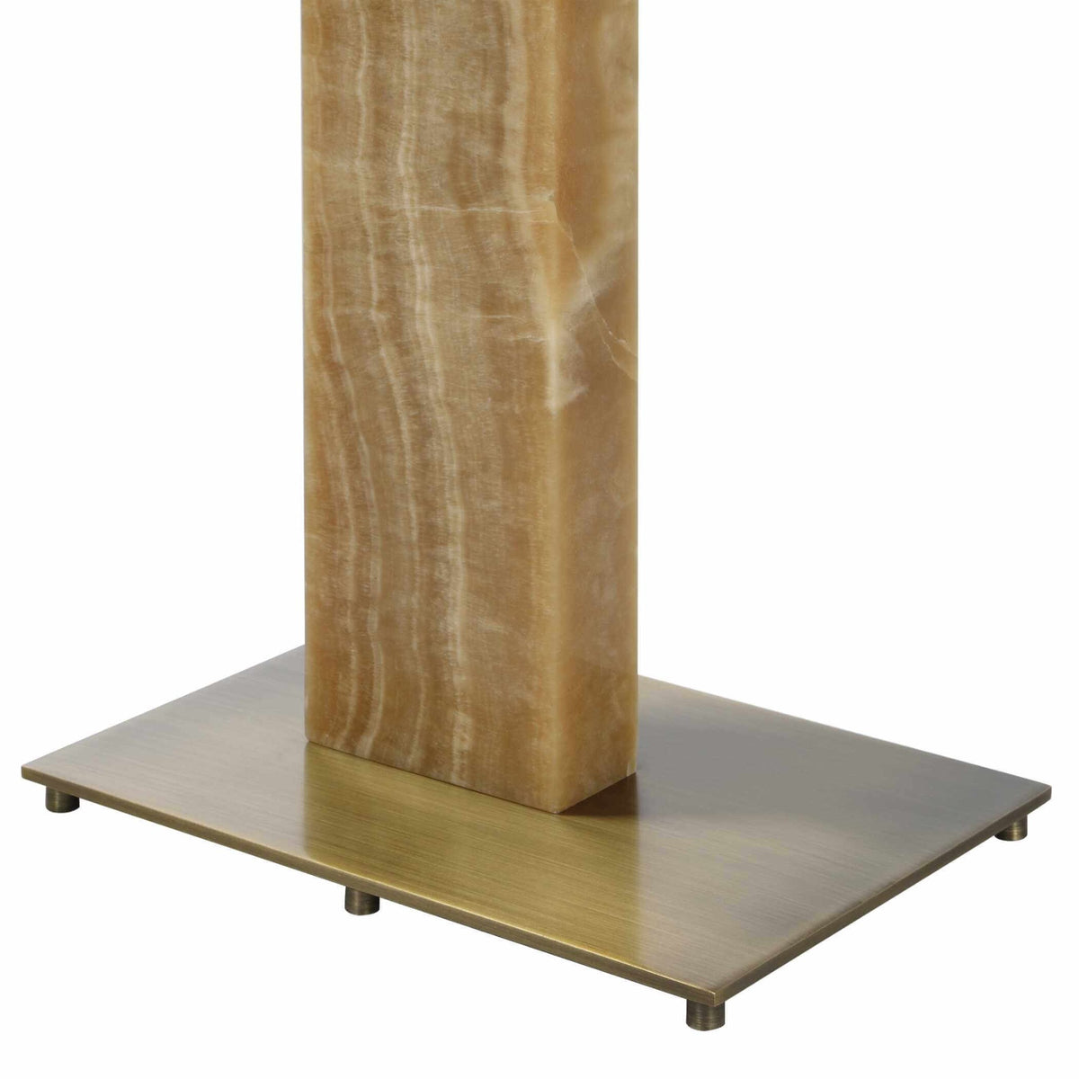 Overhang Accent Table – Latte Onyx