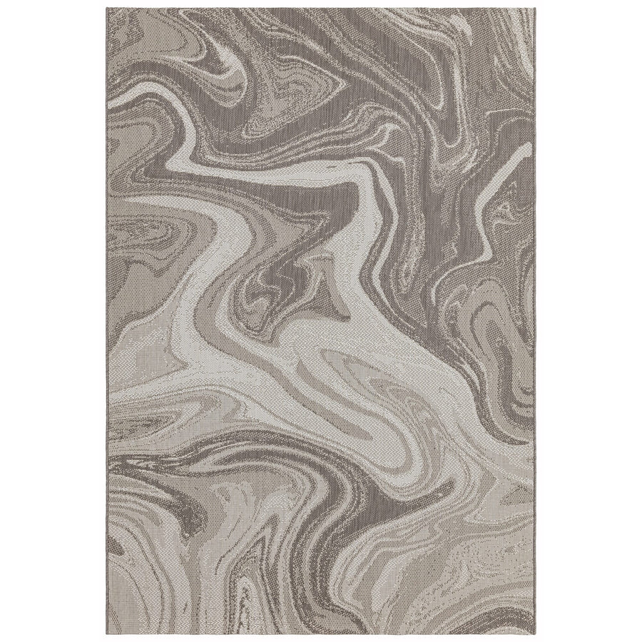 Patio Natural Marble outdoor rug on a white background