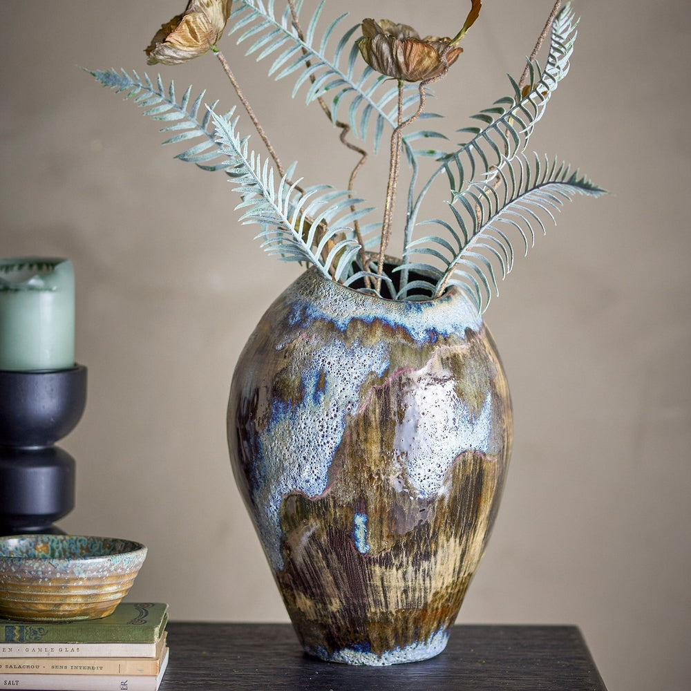 Senja Vase - Brown Stoneware