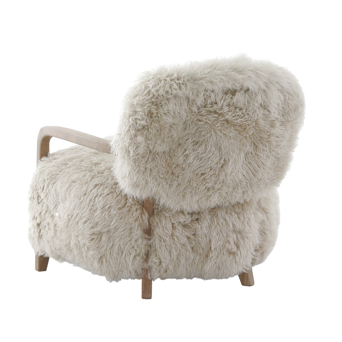 Baaarb Real Sheepskin Accent Chair