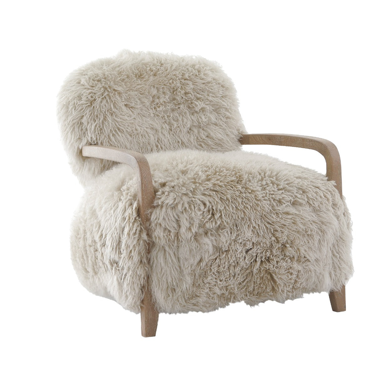 Baaarb Real Sheepskin Accent Chair
