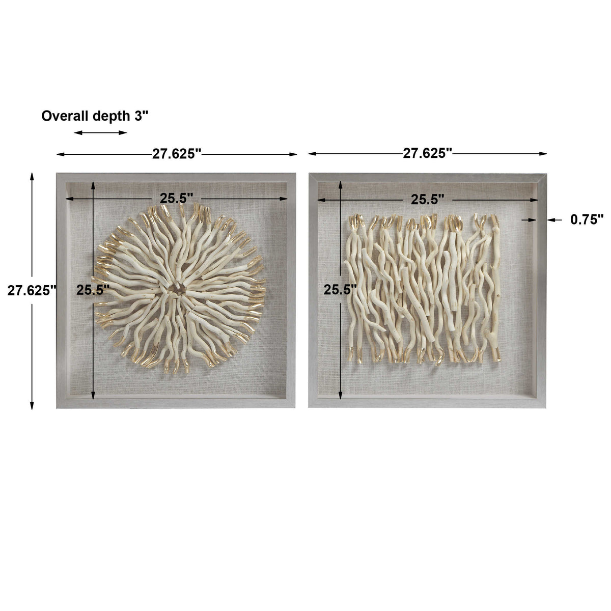 Leone Shadow Boxes – Set of 2