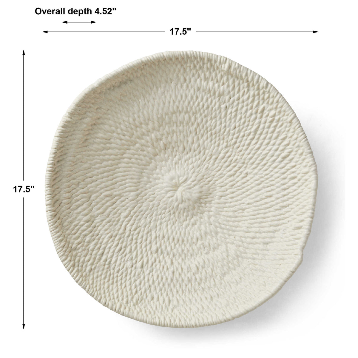 Legacy Basket Wall-Mounted Ceramic Bowl – White