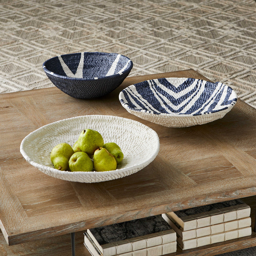 Legacy Basket Wall-Mounted Ceramic Bowl – White