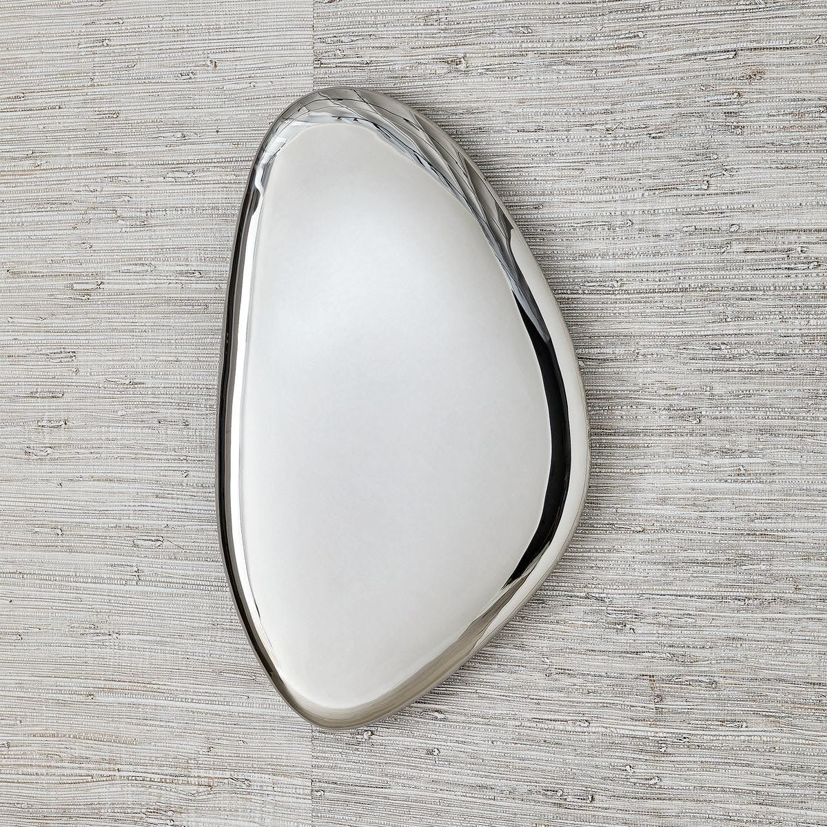 Jelly Bean Wall Sculpture – Medium Silver