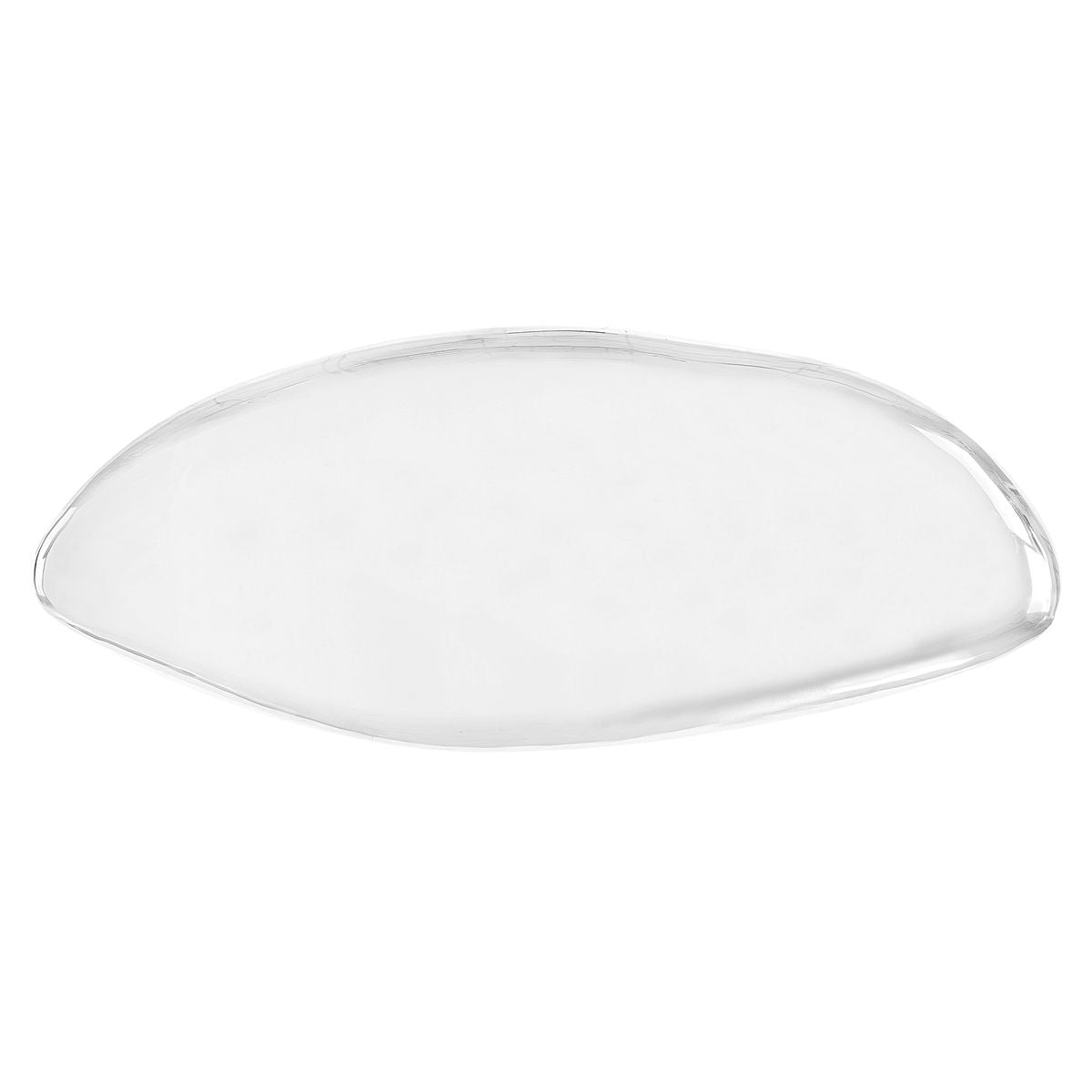 Jelly Bean Wall Sculpture – Large Silver