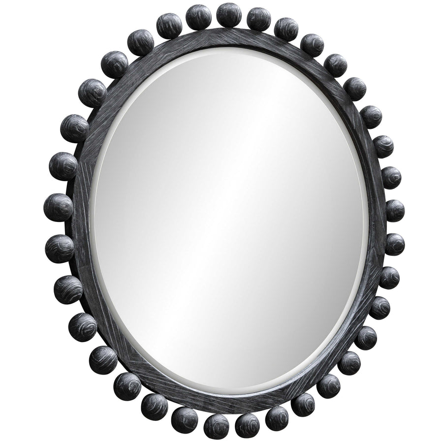 Brianza Round Mirror – Ebony 127cm