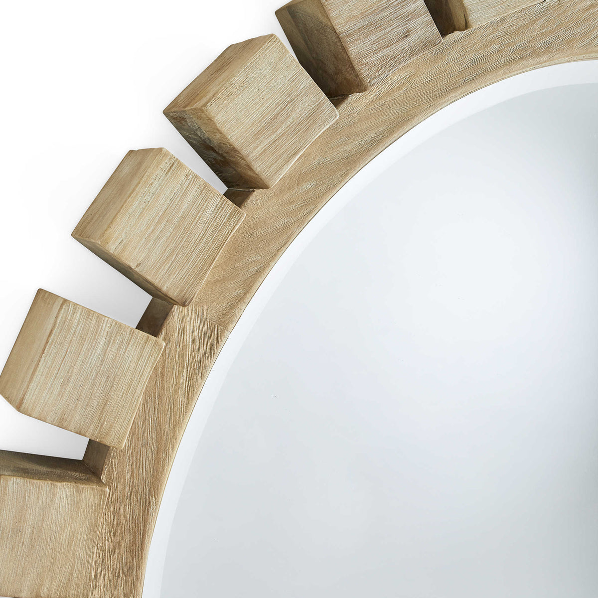 Around The Block Round Mirror – Natural