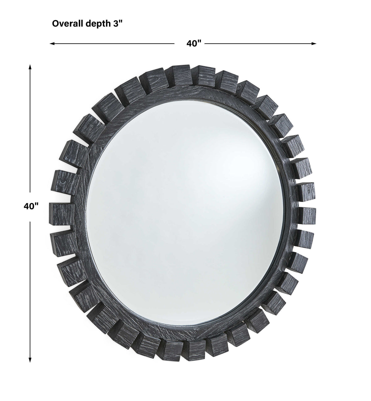 Around The Block Mirror – Ebony