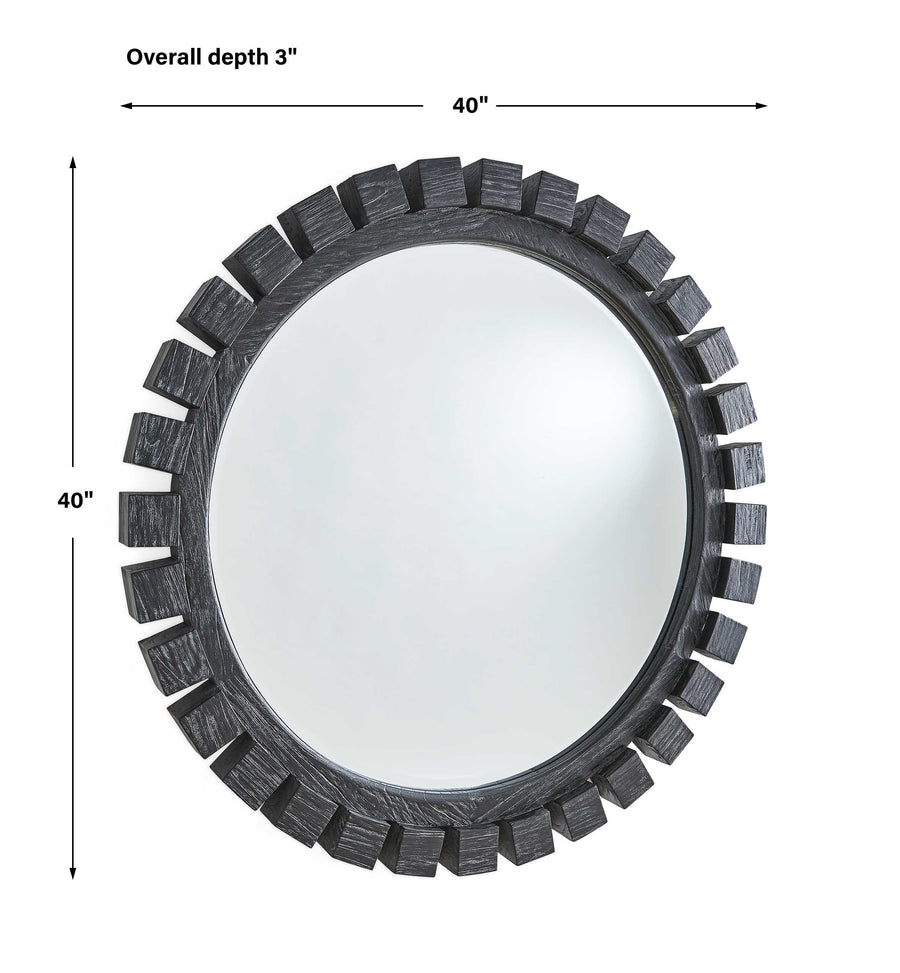 Around The Block Mirror – Ebony