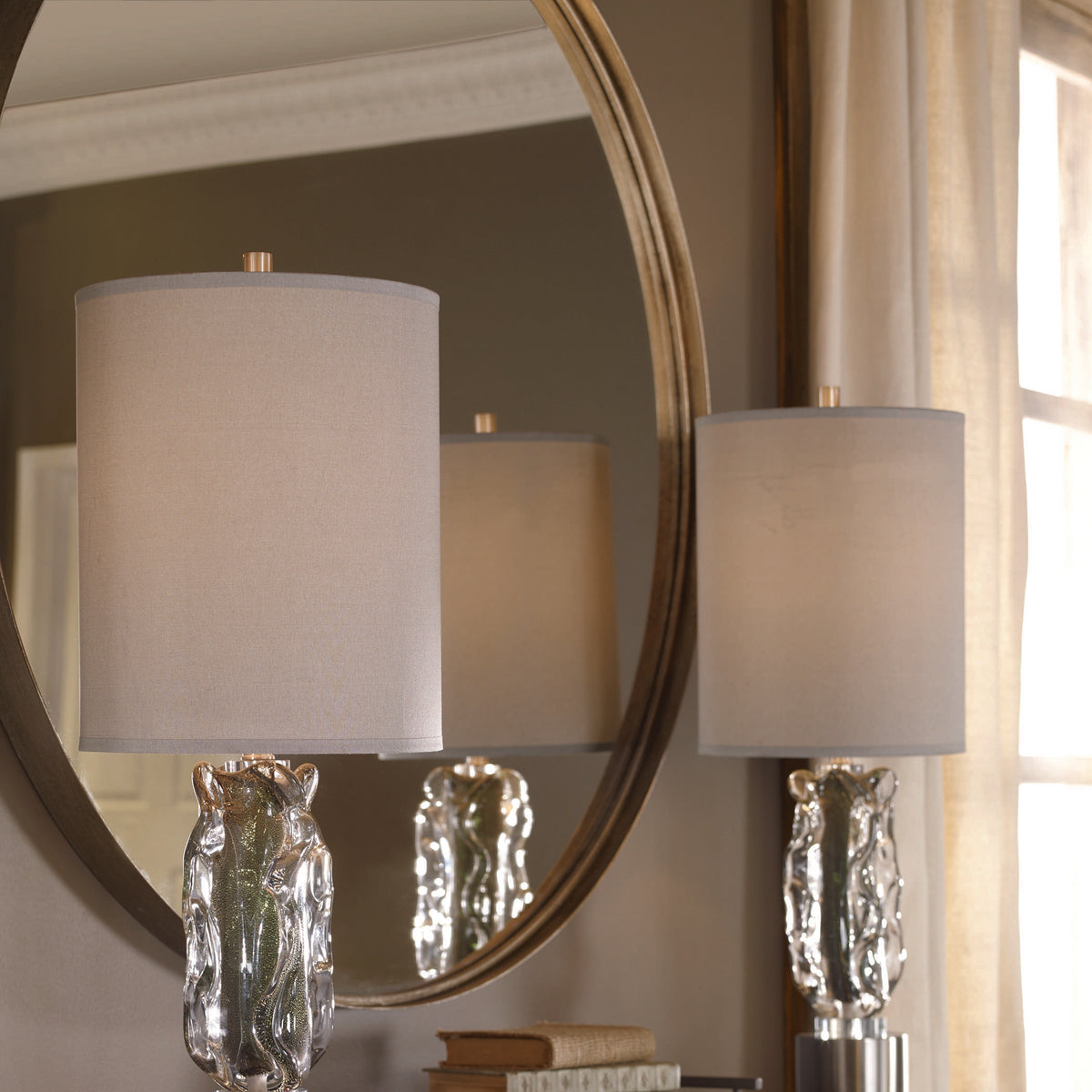 Agoura Round Mirror – Silver