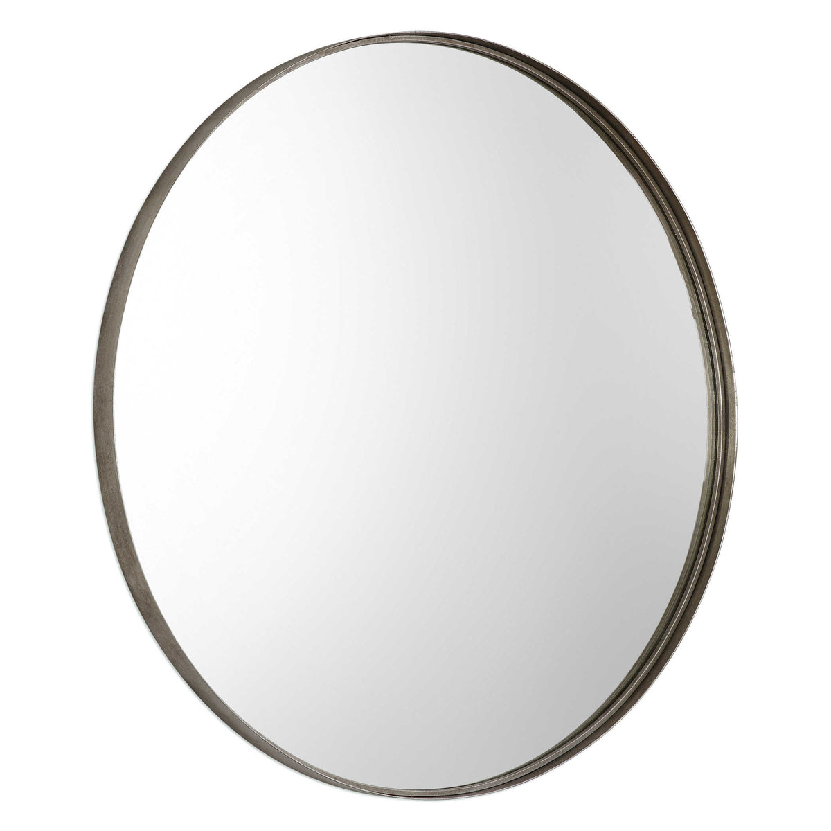 Agoura Round Mirror – Silver
