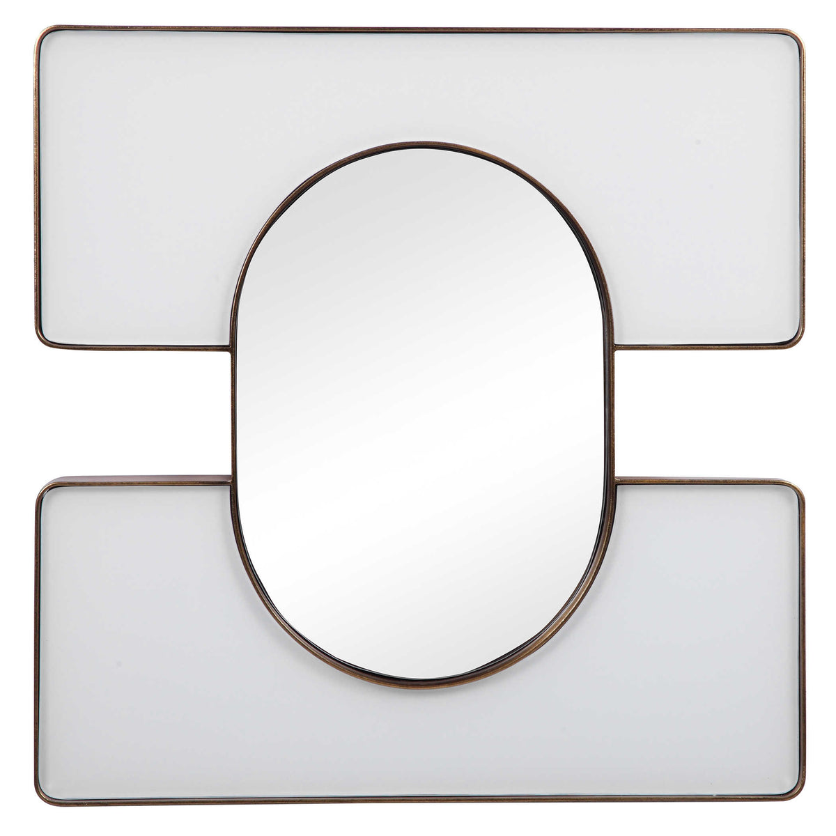 Embrace Square Mirror – White