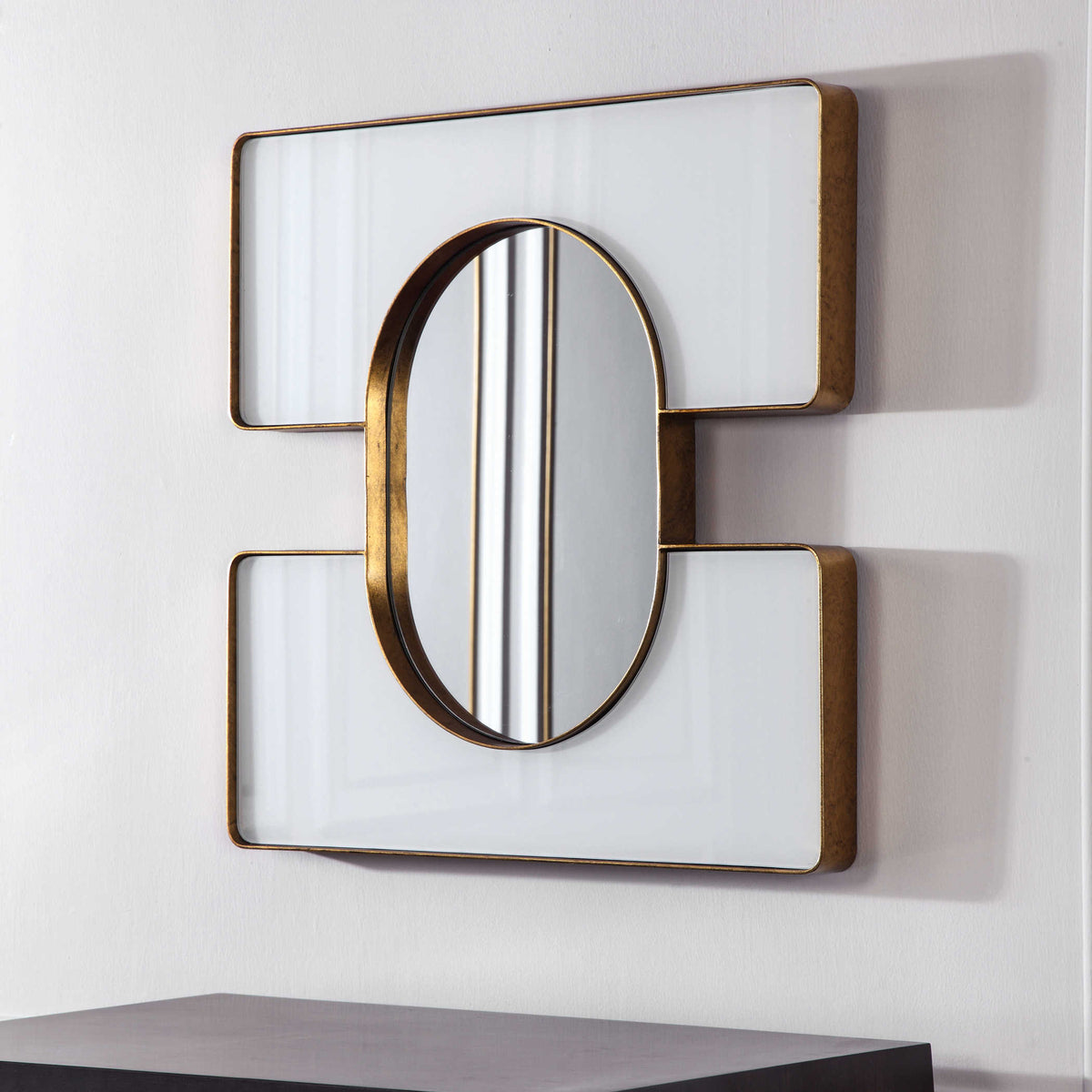 Embrace Square Mirror – White