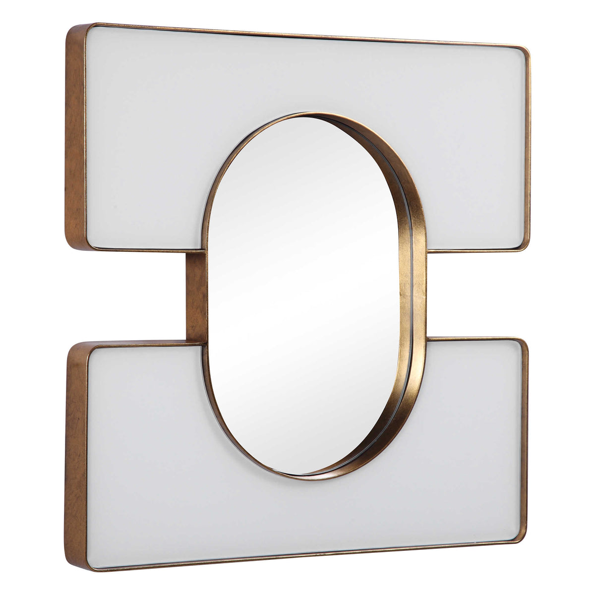 Embrace Square Mirror – White