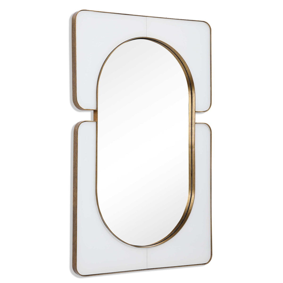 Embrace Oval Mirror – White