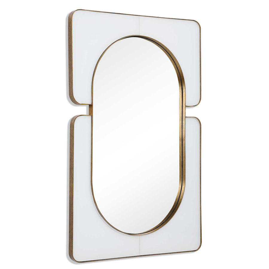 Embrace Oval Mirror – White