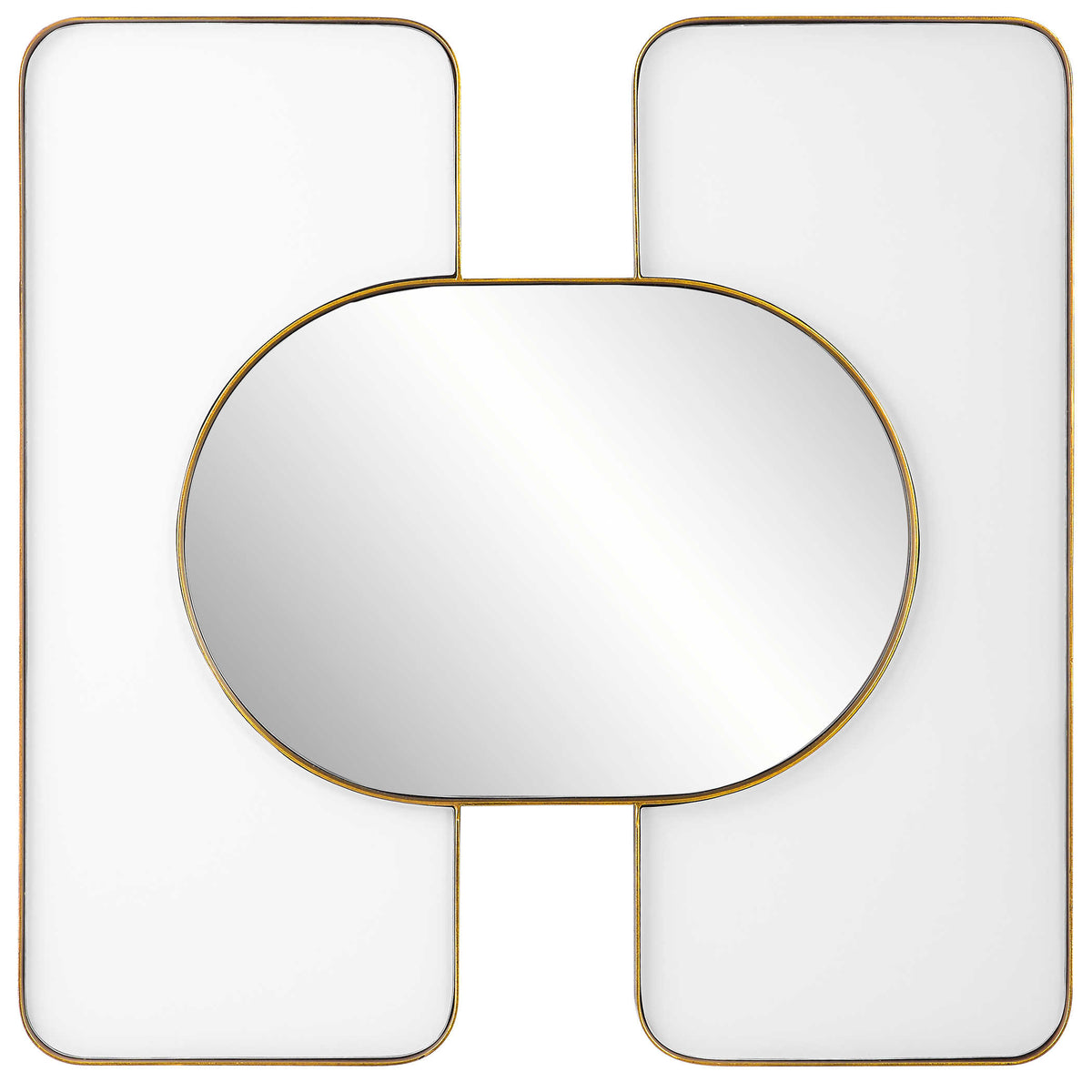 Embrace Large Square Mirror – White