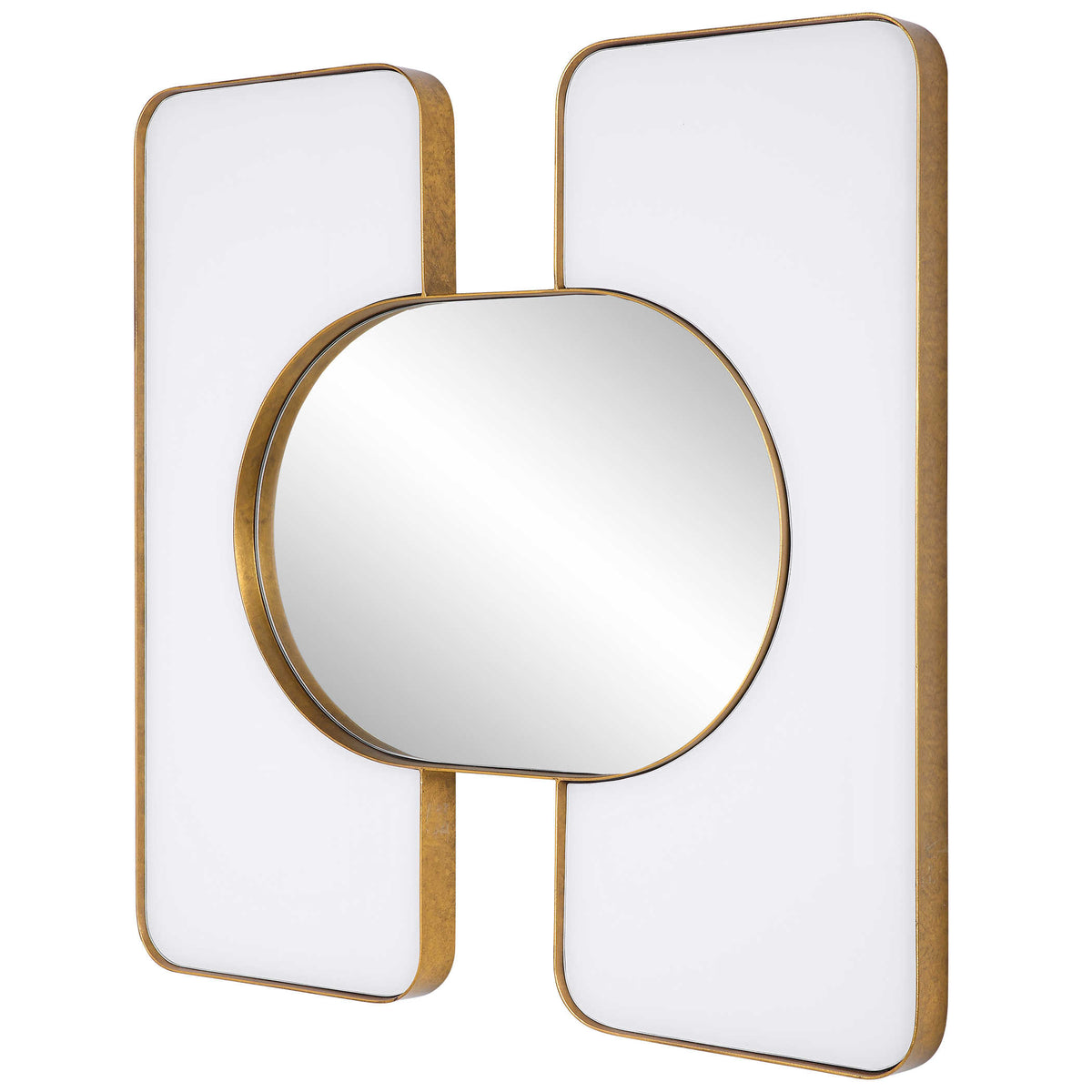 Embrace Large Square Mirror – White