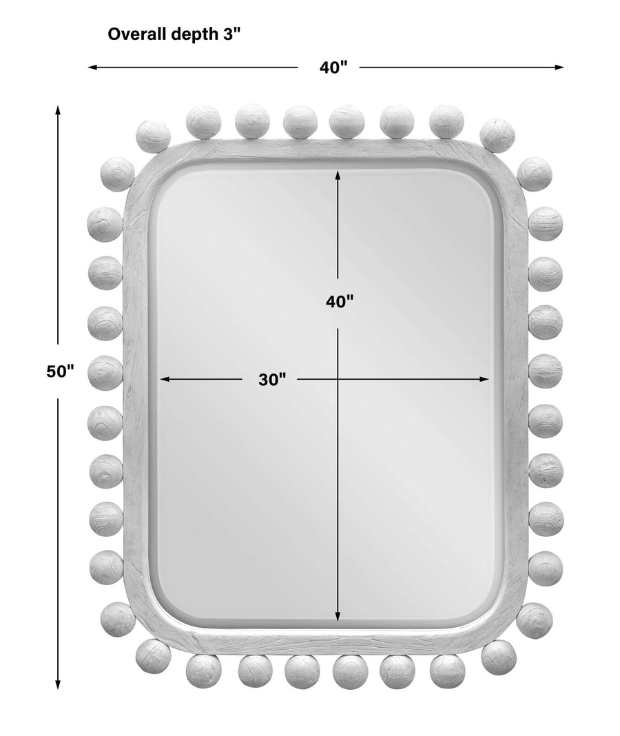 Brianza Mirror – White 102 x 127cm