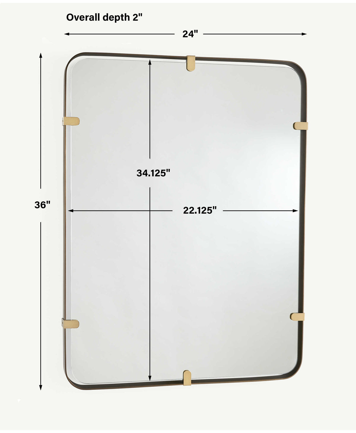 Toggle Mirror – 61 x 91 cm