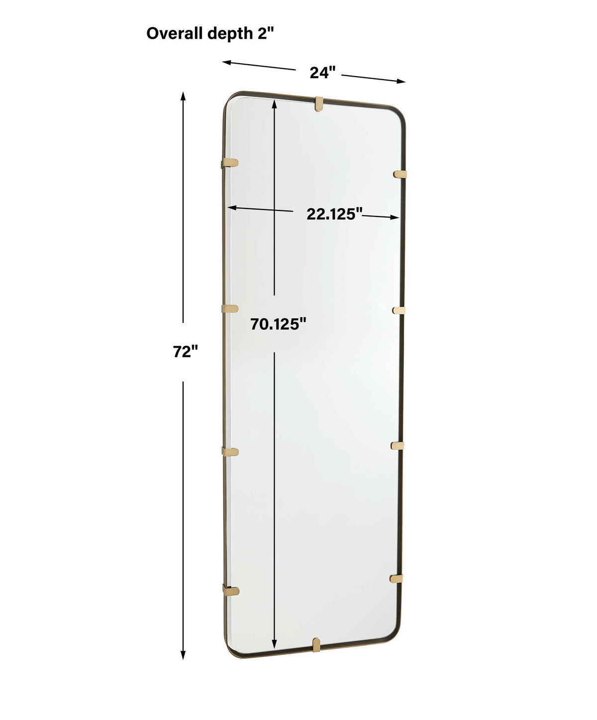 Toggle Mirror – 61 x 183 cm