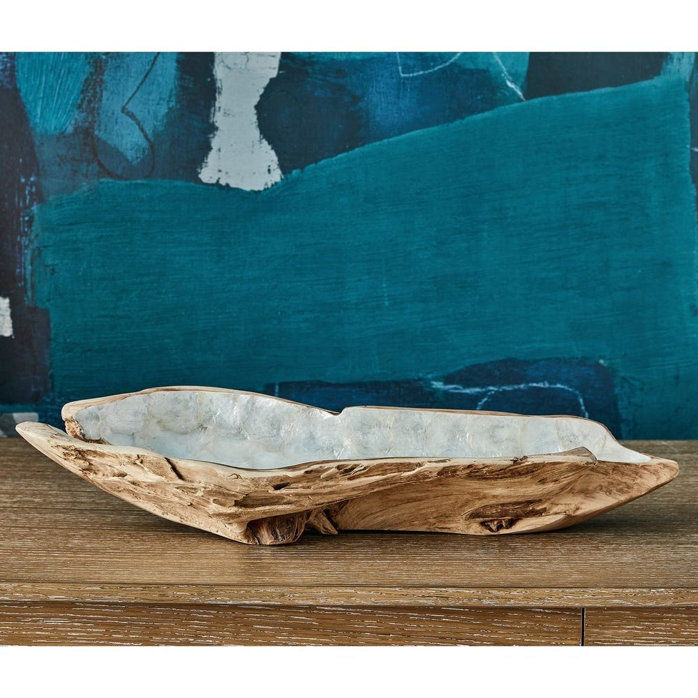 Pearl Forest Bowl – Blue Capiz
