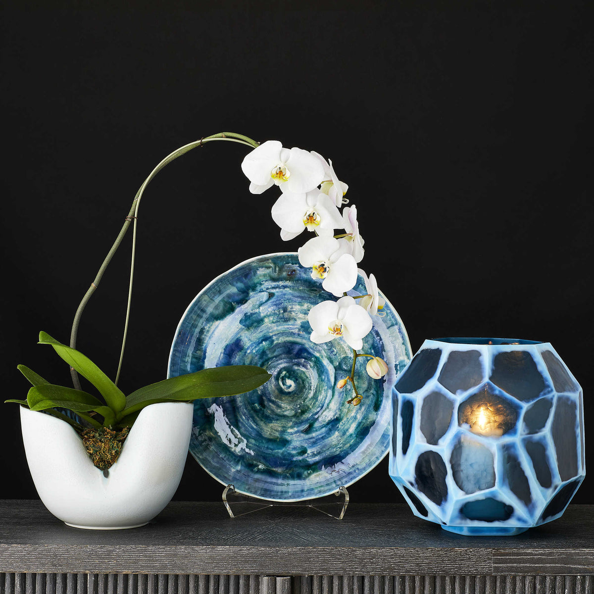 Indigo Vase – Medium
