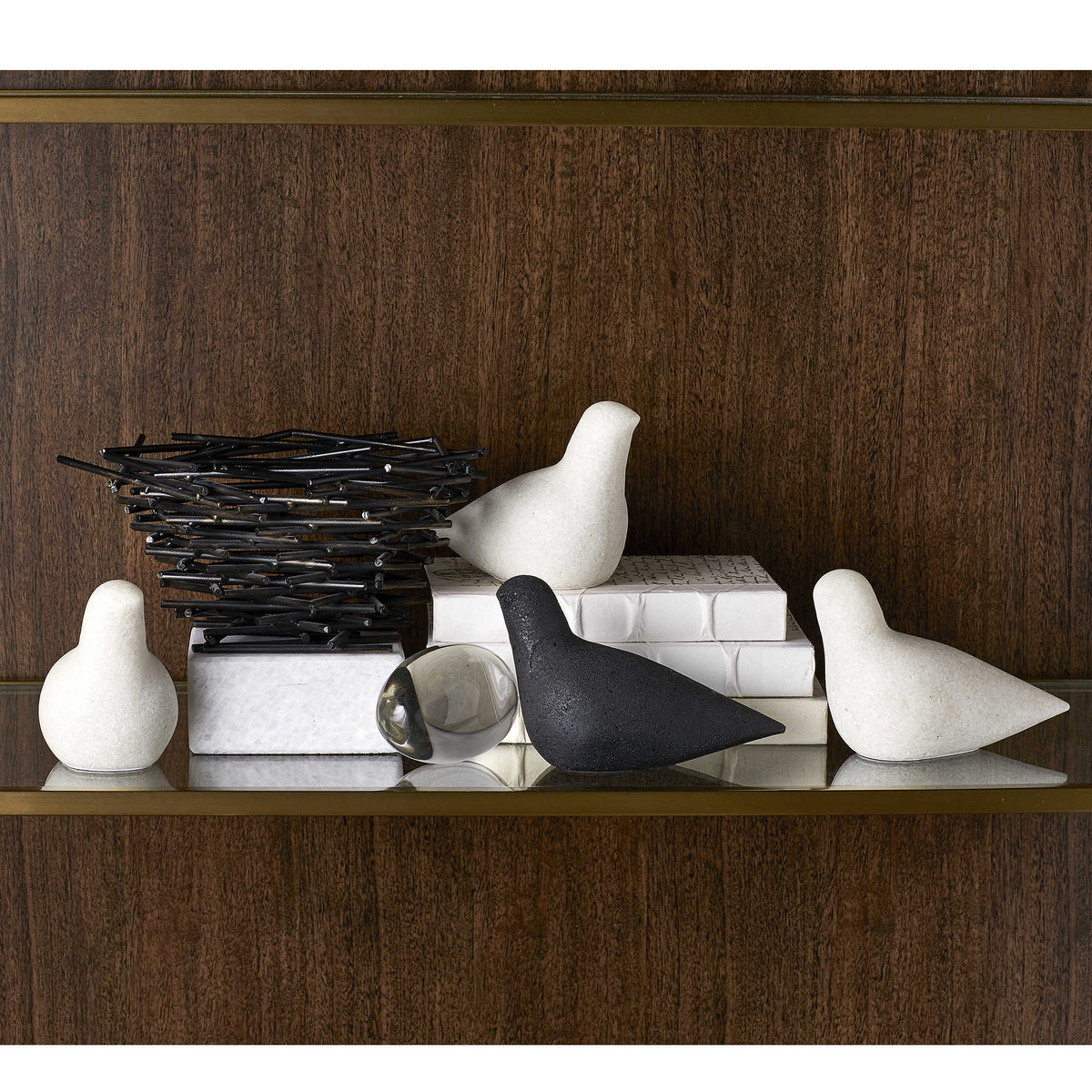 Flock Bird Sculpture, Set of 4
