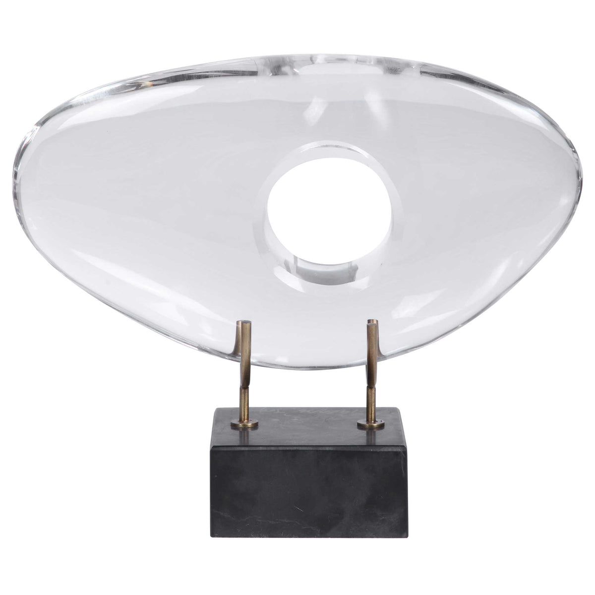 Minion Modern Sculpture – Clear Crystal Glass