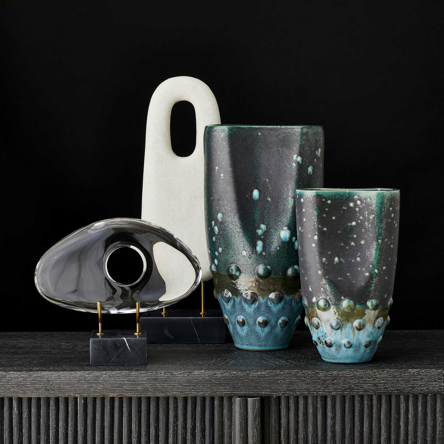 Minion Modern Sculpture – Clear Crystal Glass