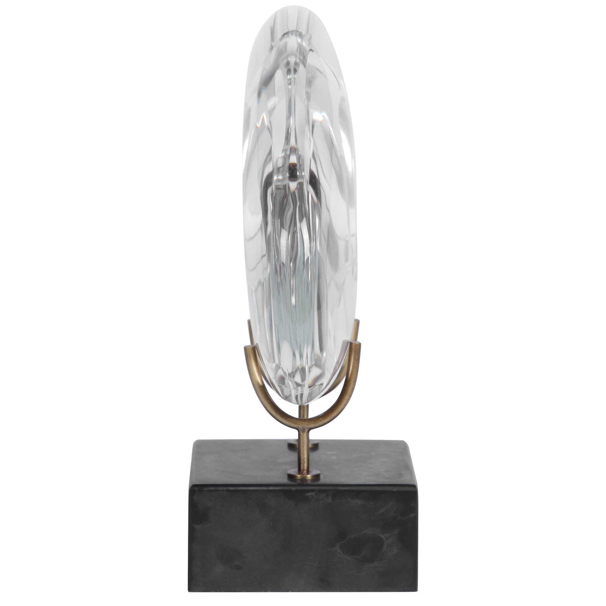 Minion Modern Sculpture – Clear Crystal Glass