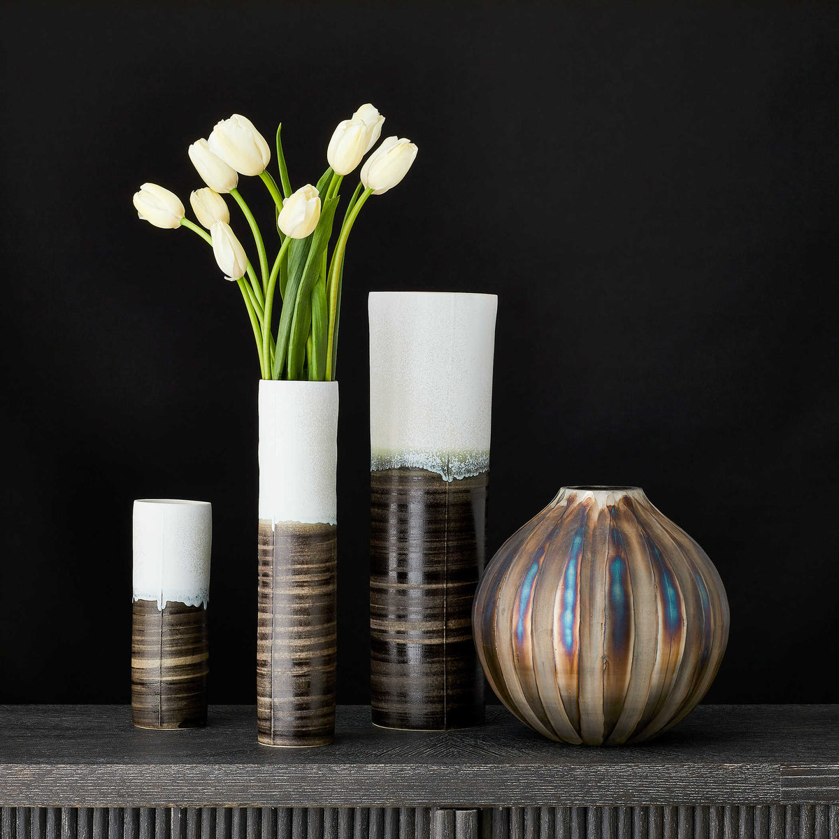 Ripple Vase – Bronze Small