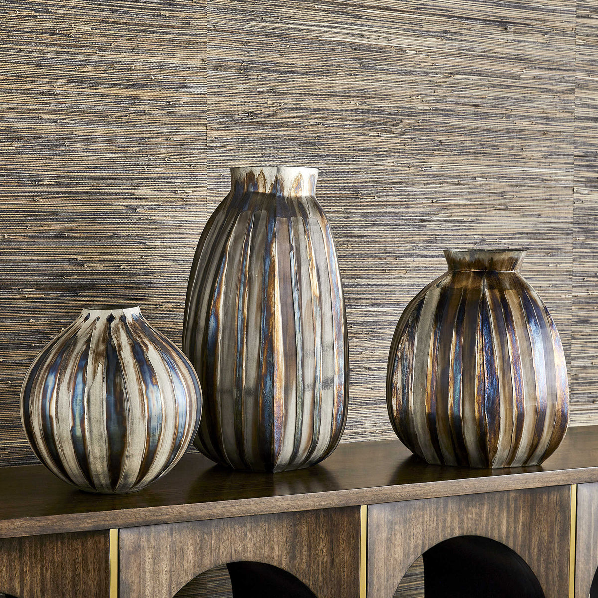 Ripple Vase – Bronze Small