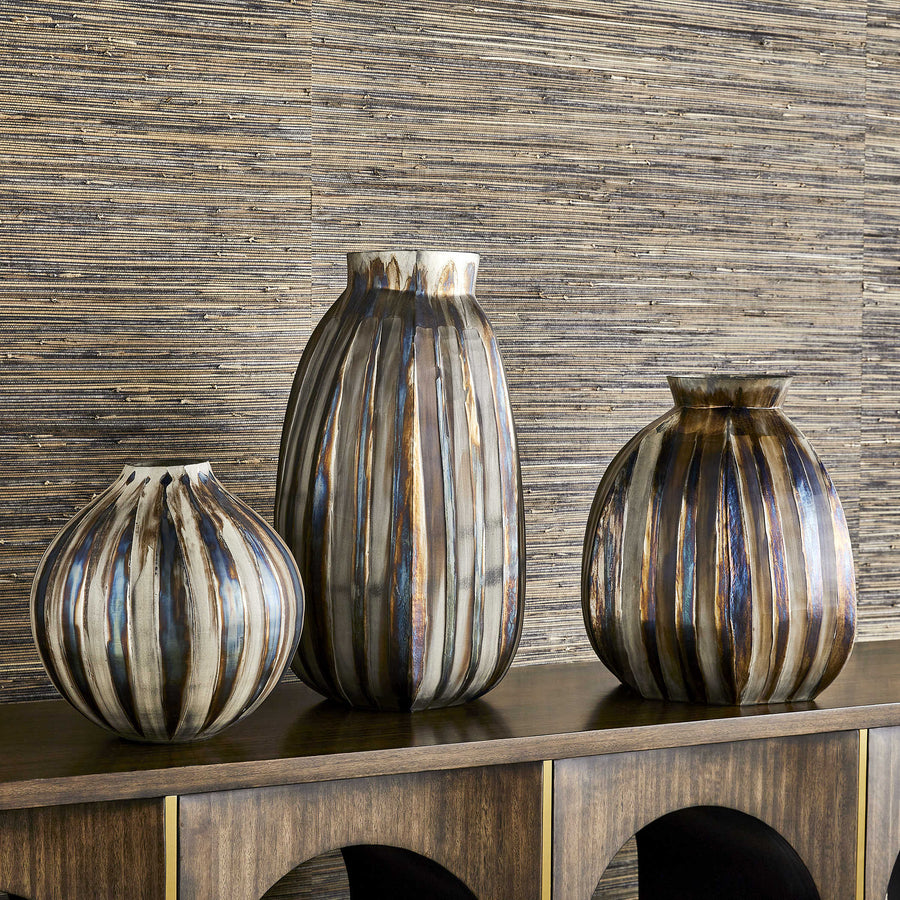 Ripple Vase – Bronze Small