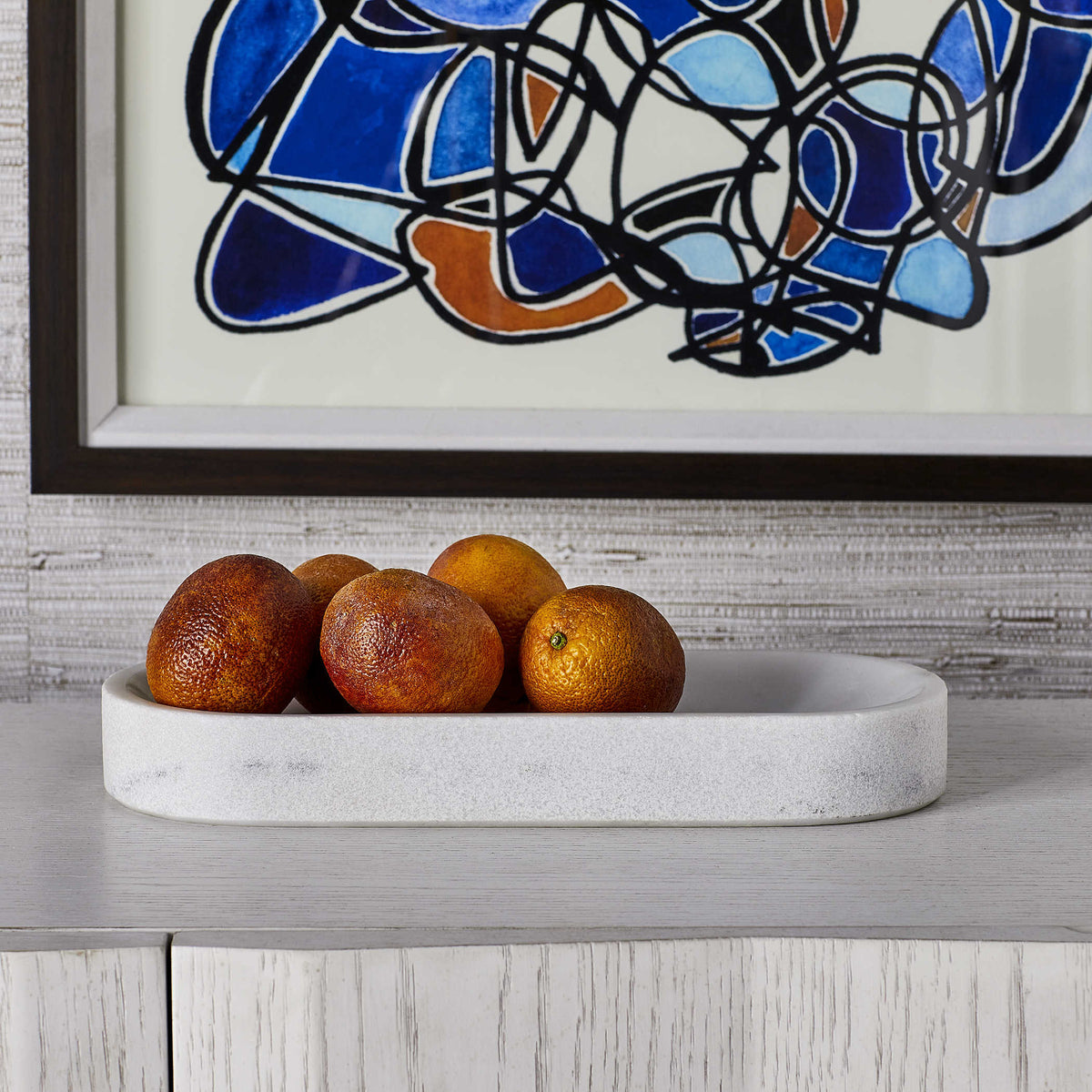 Big Pill Bowl/Tray – White Marble