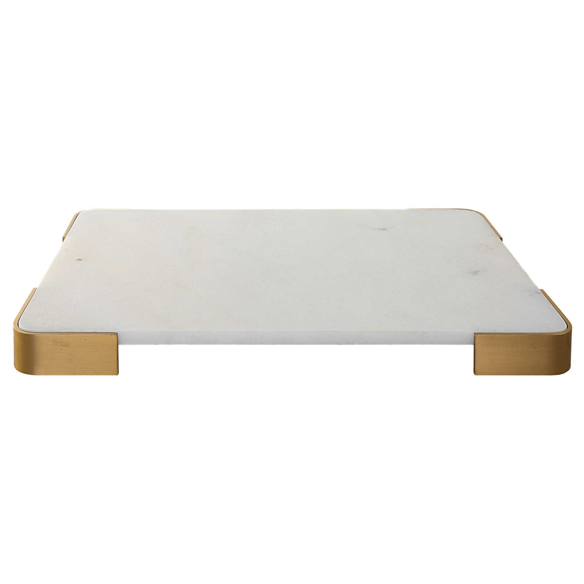 Elevated Tray – White Marble, Large