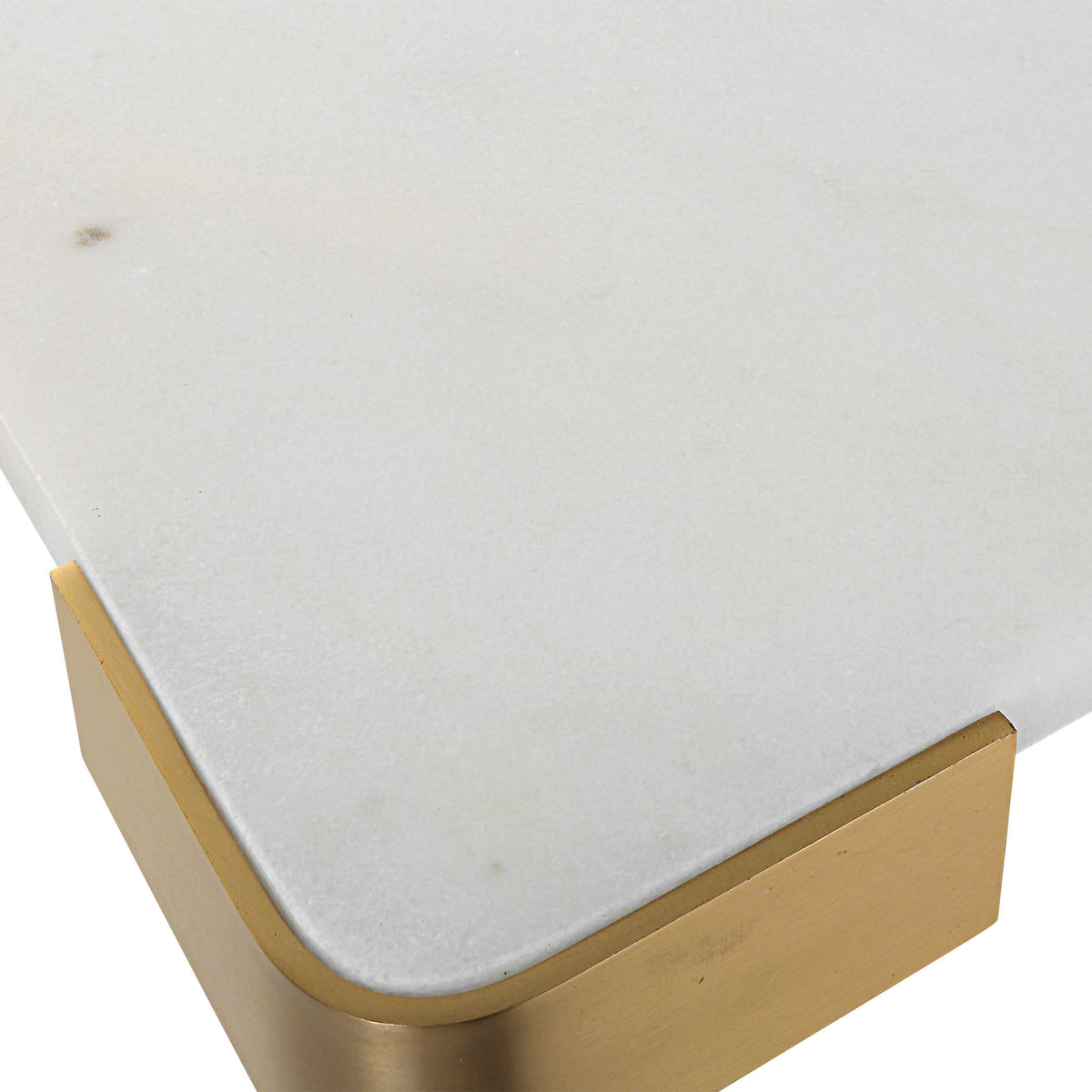 Elevated Tray – White Marble, Large
