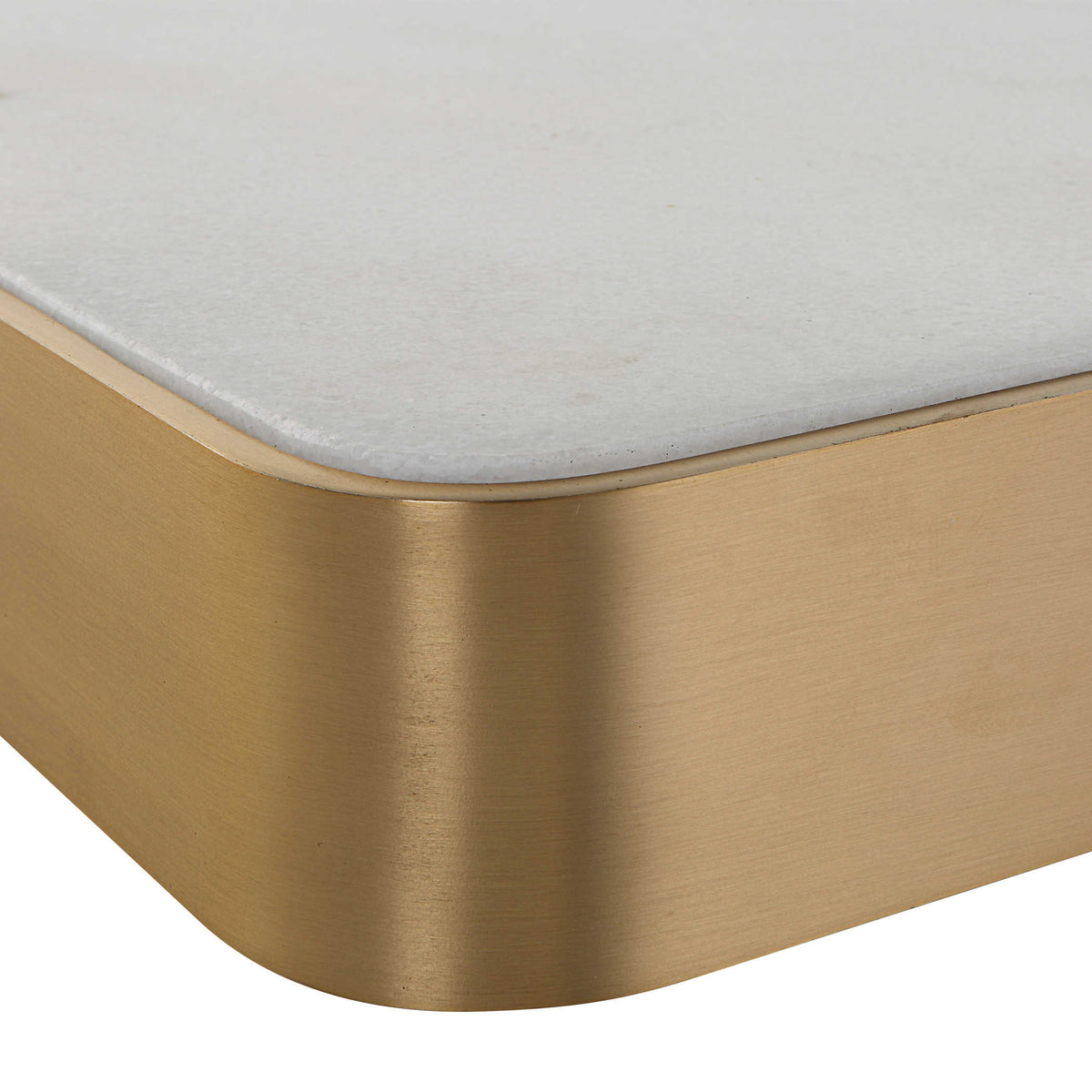 Elevated Tray – White Marble, Large