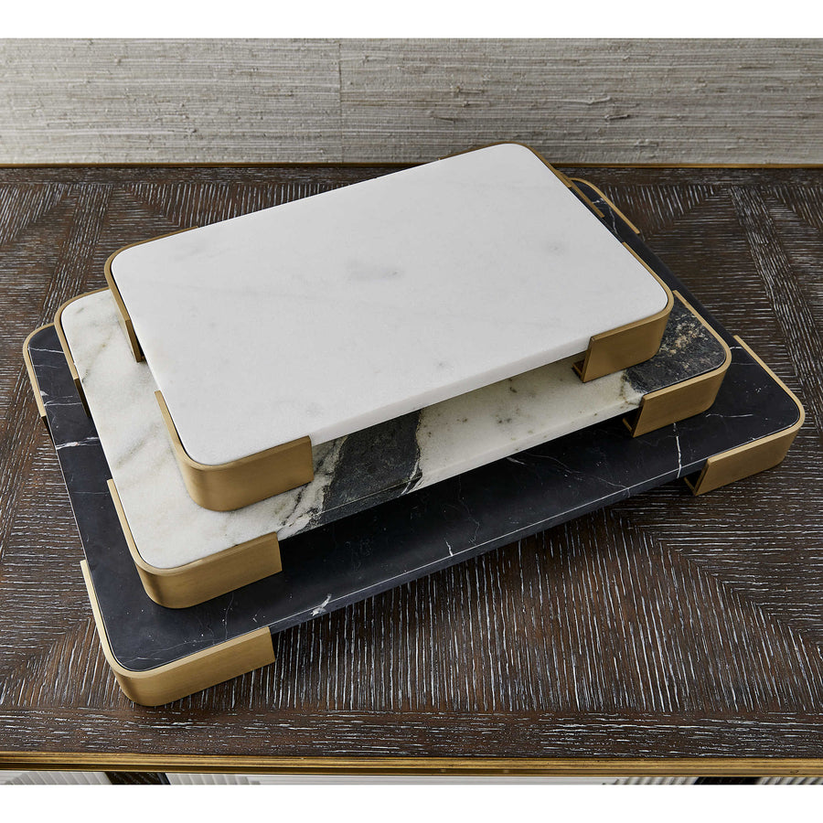 Elevated Tray – Panda Marble, Medium