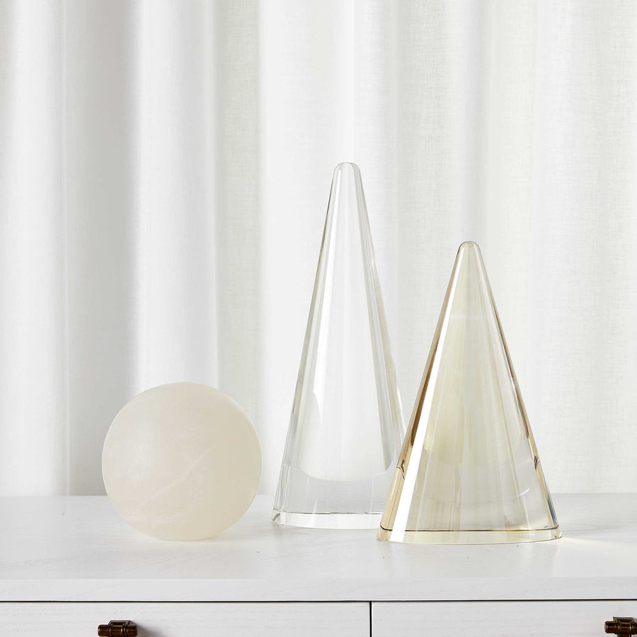 Apex Sculpture – Clear Crystal Tall