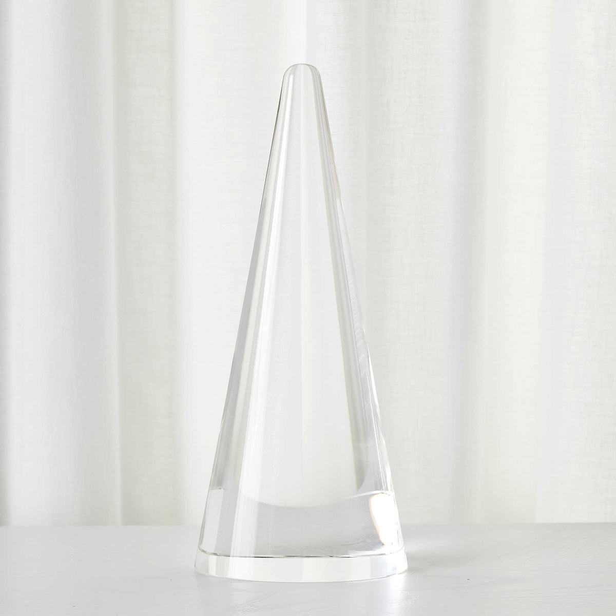 Apex Sculpture – Clear Crystal Tall