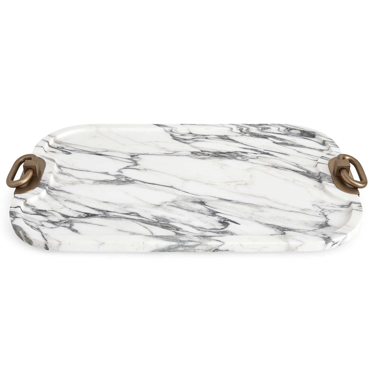 Hippodrome Tray – Arabescato Marble