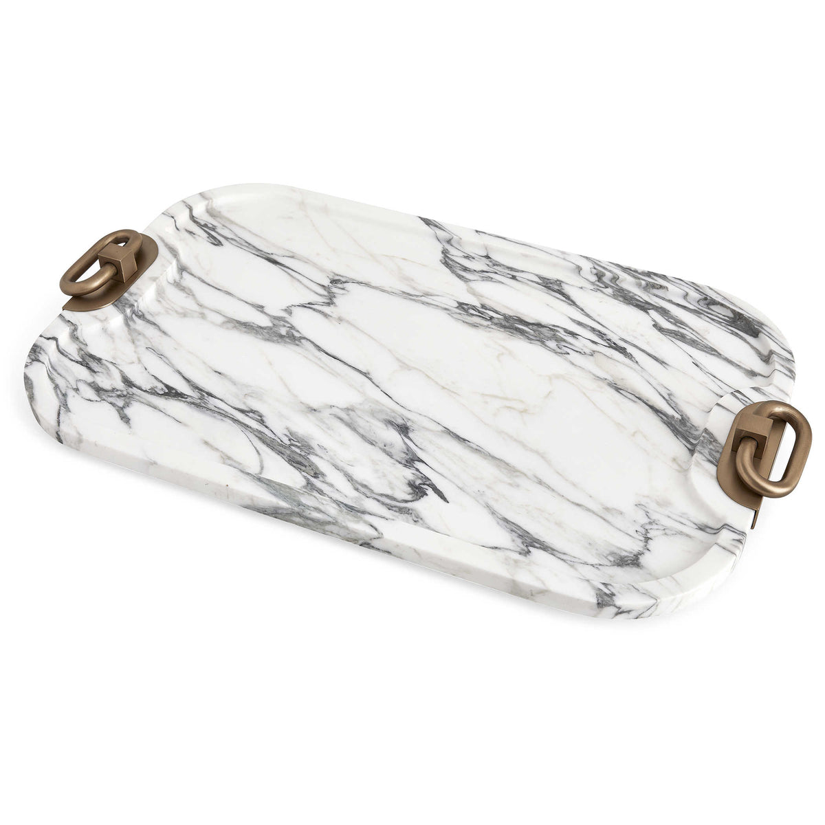 Hippodrome Tray – Arabescato Marble