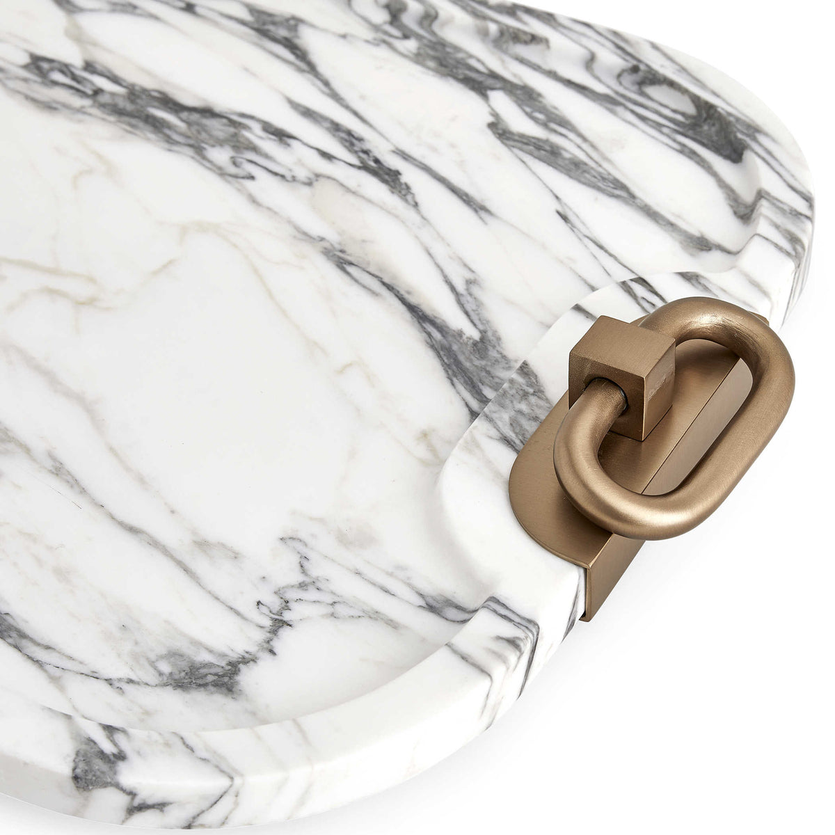 Hippodrome Tray – Arabescato Marble