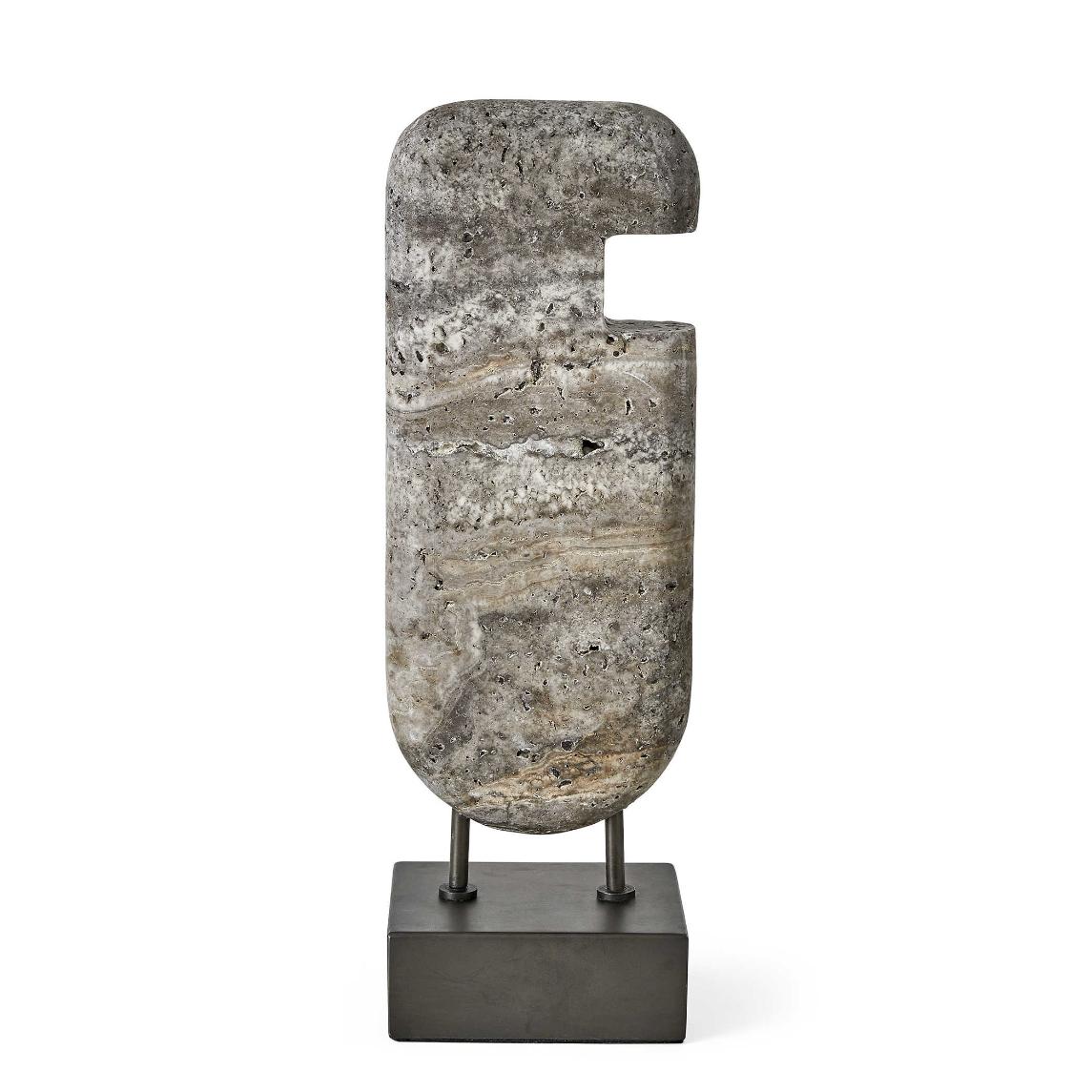 Ancient Lore Sculpture – Tall Travertine