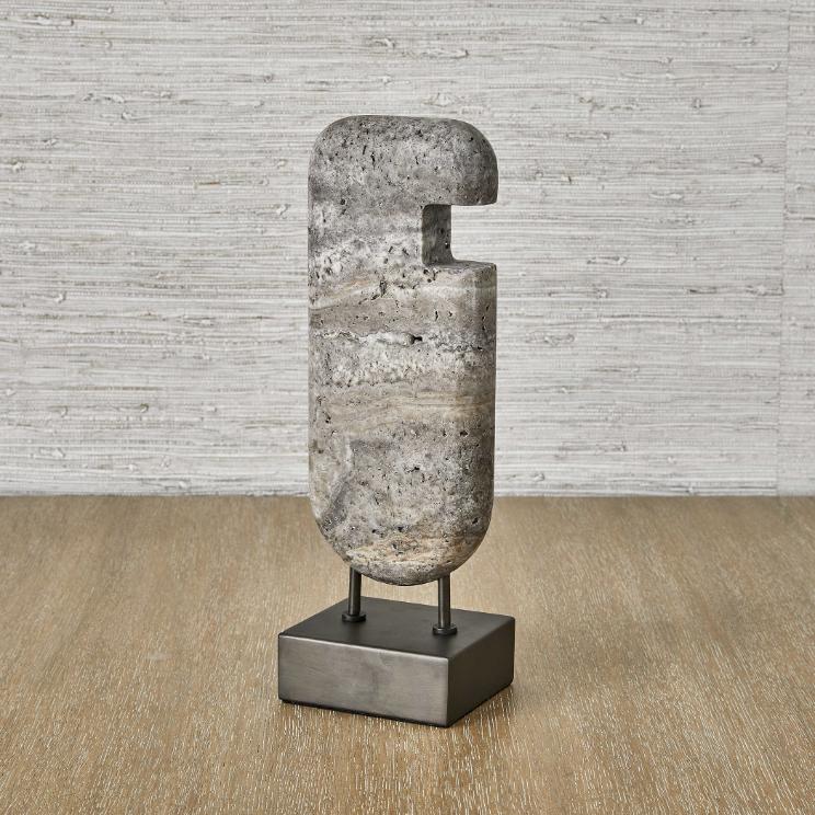 Ancient Lore Sculpture – Tall Travertine